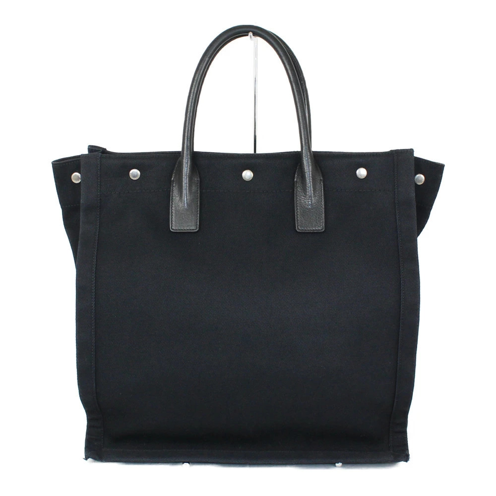 Saint Laurent Black Gauche Tote North Canvas South Rive Bag Vertical Handbag